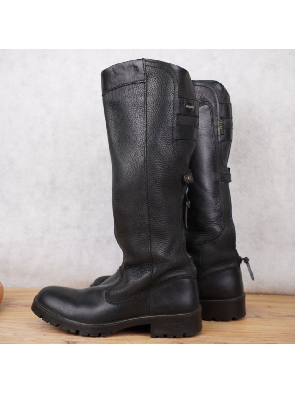 Dubarry Clare Gore-Tex Waterproof Tall Leather Riding Boots Womens Sz 39 Black - Picture 3 of 14